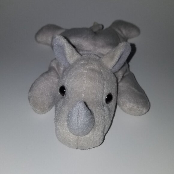 Gray Rhino Bean Bag Plush Anna Club Plush Stuffed Animal Toy 9" Long Netherlands - Picture 2 of 7